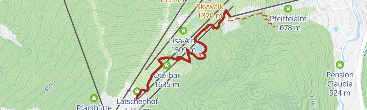 Route map: Starjet 2 Wanderung